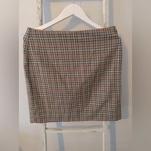 Banana Republic plaid pencil skirt
